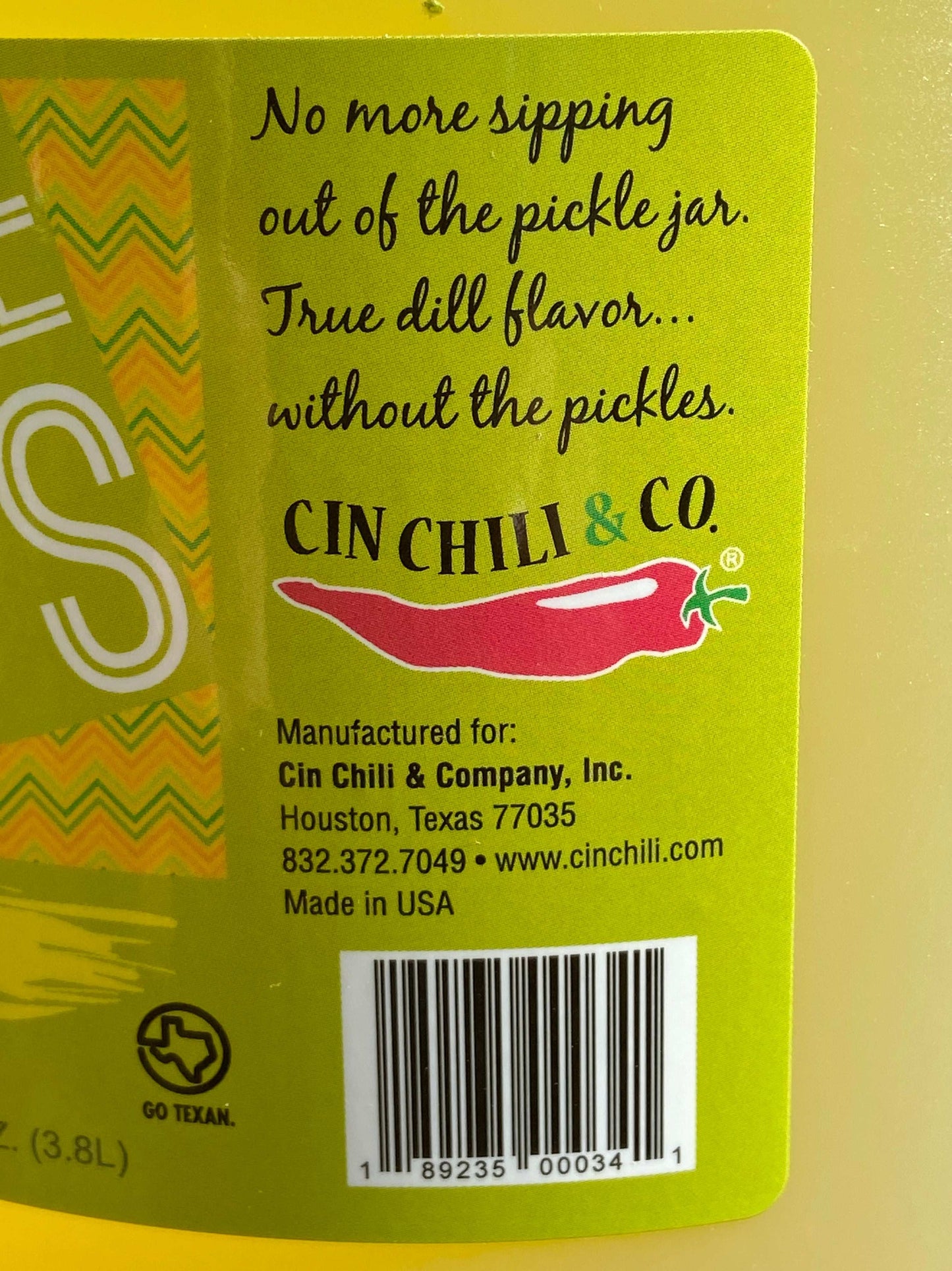 1 CASE PICKLE SIPS™ - DILL 4 GALLONS FILTERED