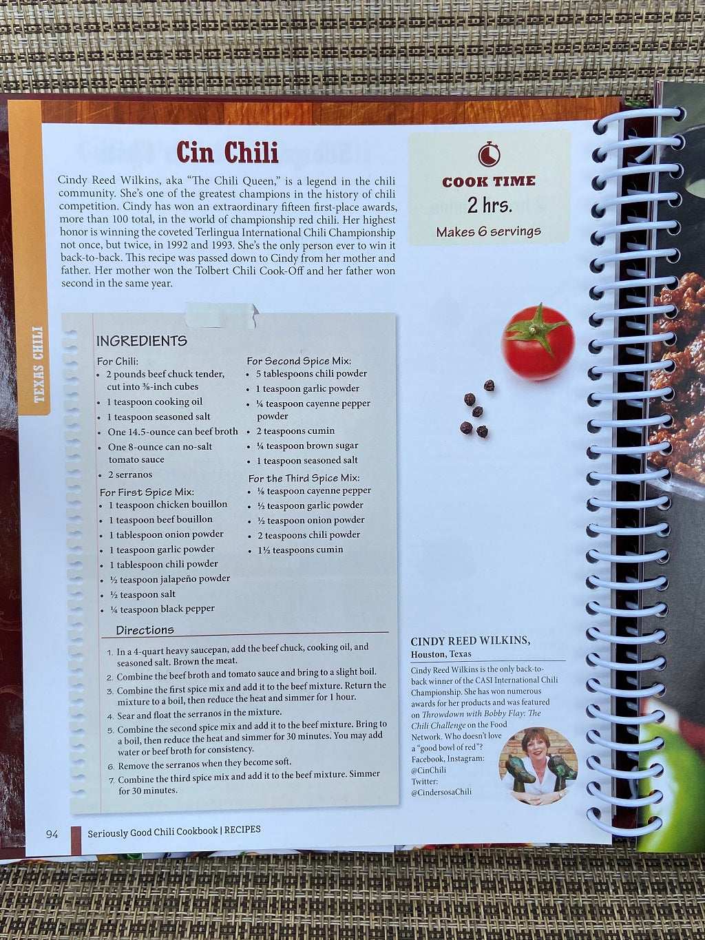 SERIOUSLY GOOD CHILI COOKBOOK