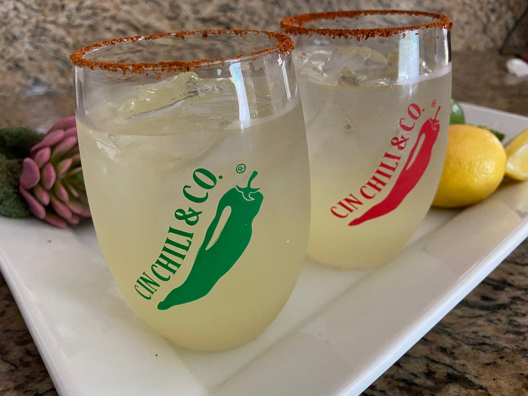 WINE-OH STEMLESS WINE GLASSES - SET OF 4