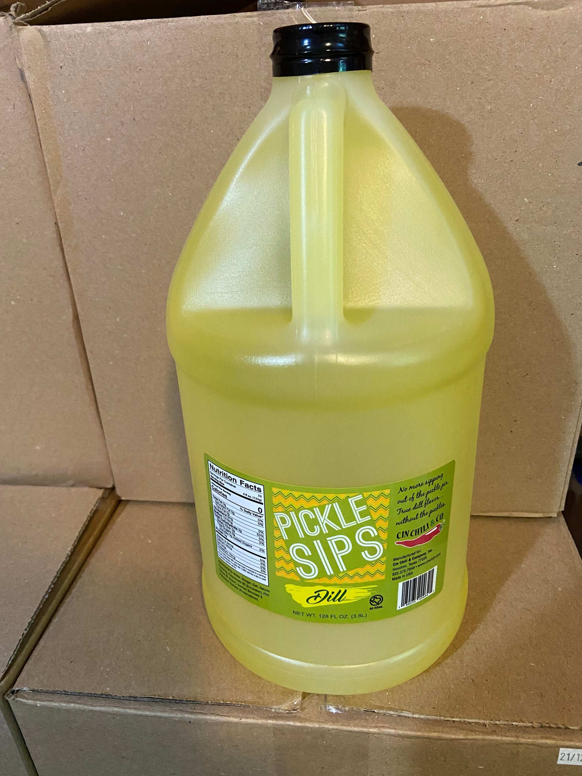 1 CASE PICKLE SIPS™ - DILL 4 GALLONS FILTERED