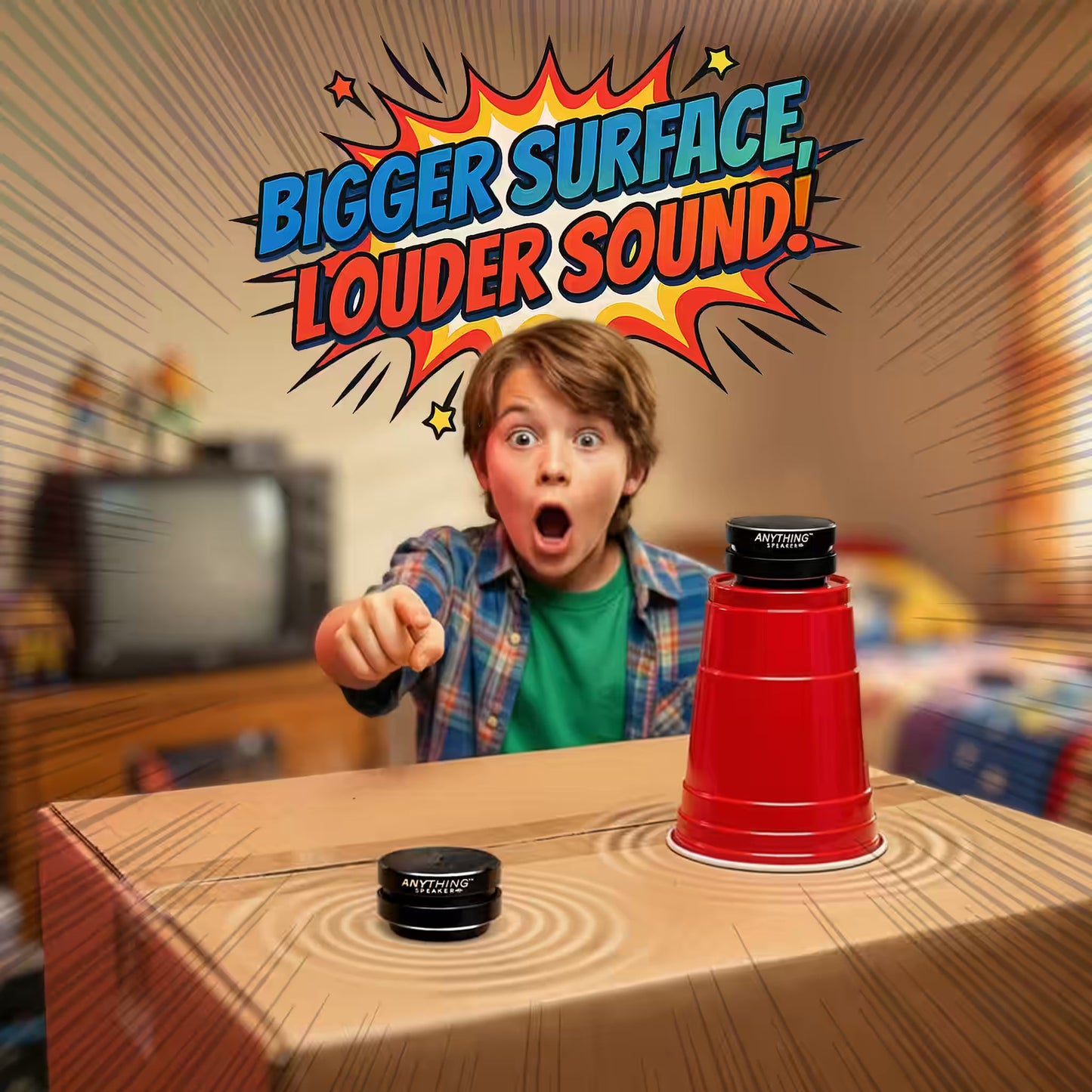 Turn Anything Into A Speaker! Bluetooth, Portable, Vibration-Powered Sound