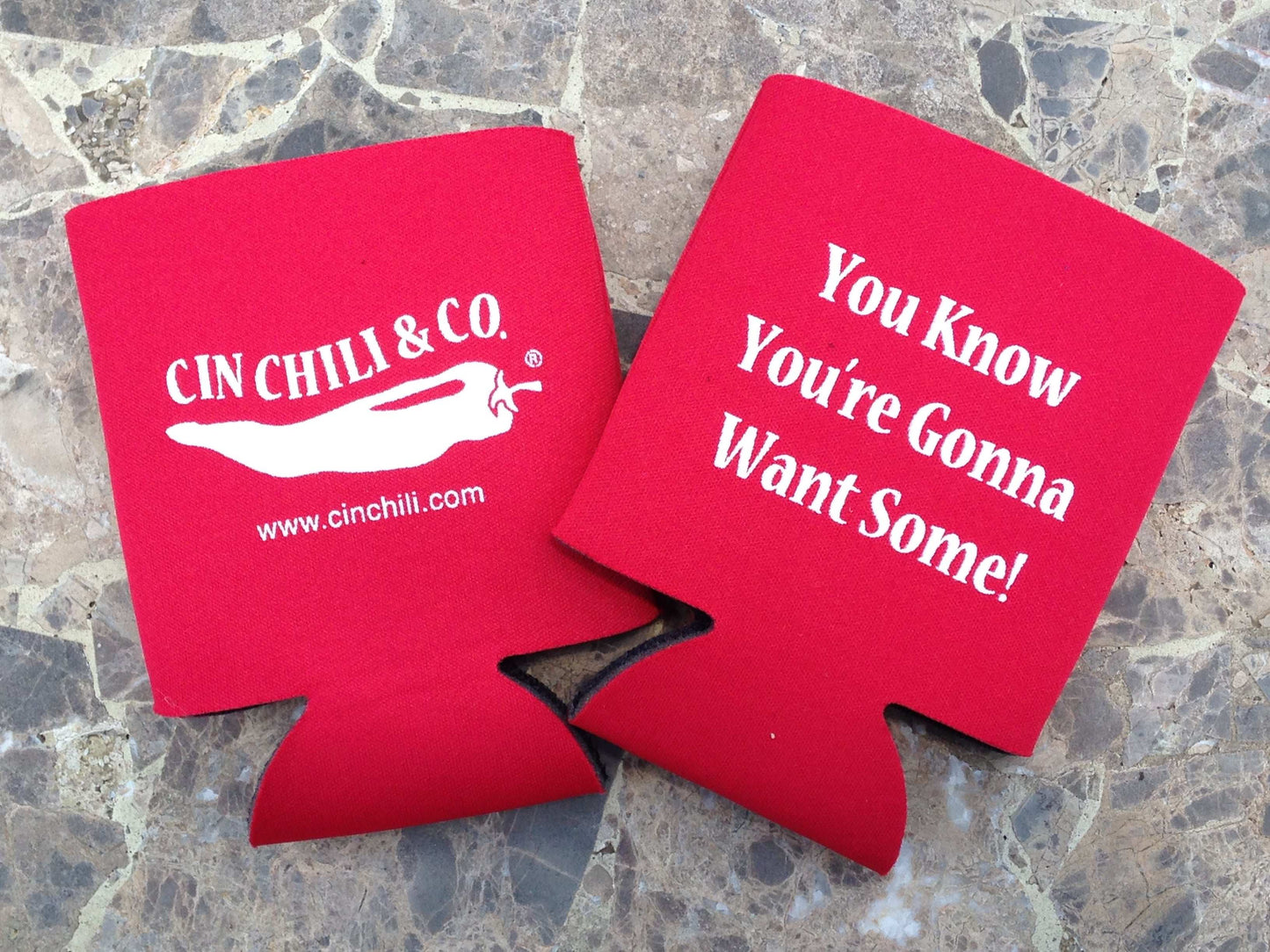 CIN CHILI KOOZIES SET OF 4