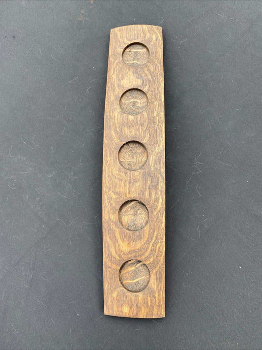 WINE BARREL HOT SAUCE DISPLAY - 5 HOLE