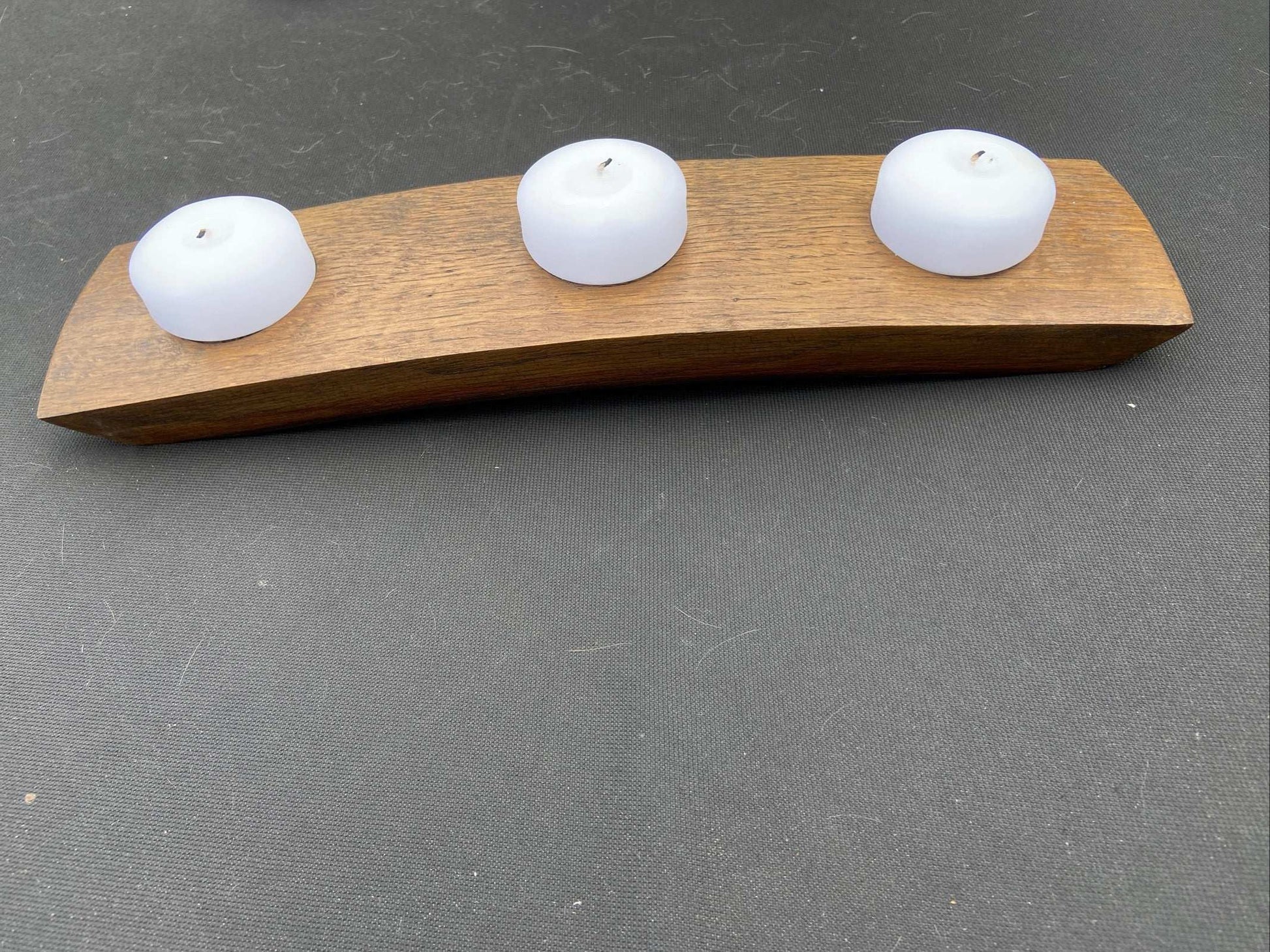 WINE BARREL HOT SAUCE DISPLAY -3 HOLE