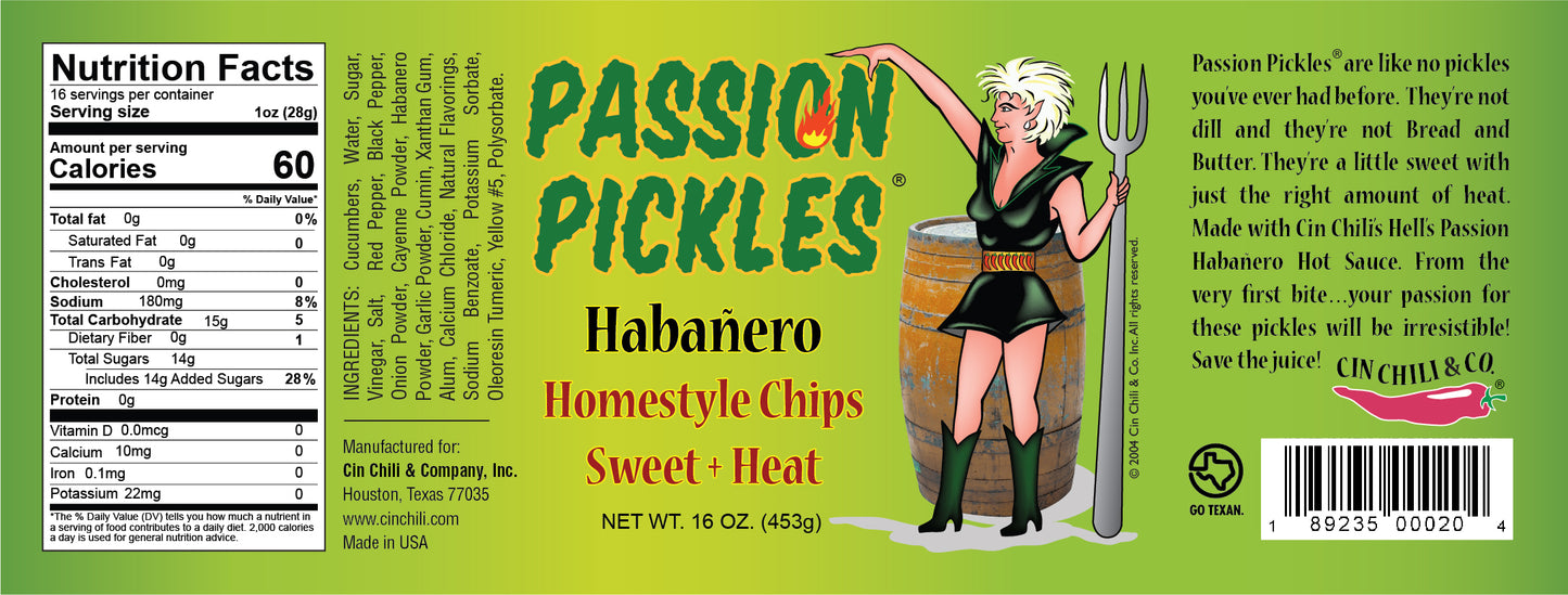 PASSION PICKLES® HABANERO HOMESTYLE CHIPS